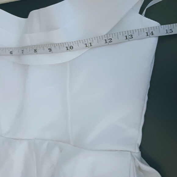 NEW Lulus Extraordinary Vow White Off-the-Shoulder Maxi Dress w/ Pockets Size S - Picture 13 of 15